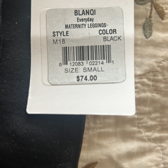 NWT⭐️BLANQI High Waist Everyday MATERNITY🖤Black Pregnancy LEGGINGS💕Small - Picture 9 of 13